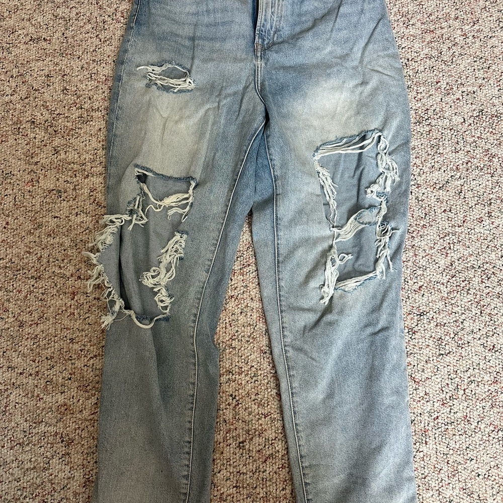 Distressed Blue Women's Jeans